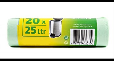 Afvalzak Pedaalemmerzak 25L 20st op rol